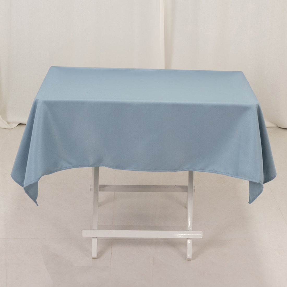 Dusty Blue Seamless Premium Polyester Square Tablecloth 220GSM