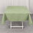 54inch Eucalyptus Sage Green 200 GSM Seamless Premium Polyester Square Tablecloth