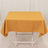 Gold Seamless Premium Polyester Square Tablecloth 220GSM