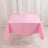 Pink Seamless Premium Polyester Square Tablecloth 220GSM