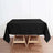 70inch Black 200 GSM Seamless Premium Polyester Square Tablecloth