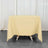 70inch Champagne 200 GSM Seamless Premium Polyester Square Tablecloth