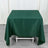 70x70inch Hunter Emerald Green 200 GSM Premium Seamless Polyester Square Tablecloth