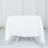 70inch White 200 GSM Seamless Premium Polyester Square Tablecloth