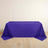 Purple Premium Scuba Rectangular Tablecloth, Wrinkle Free Polyester Seamless Tablecloth