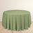 Dusty Sage Green Premium Scuba Round Tablecloth, Polyester Seamless Tablecloth 120inch