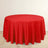 Red Premium Scuba Round Tablecloth, Wrinkle Free Polyester Seamless Tablecloth 120inch