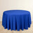 Royal Blue Premium Scuba Round Tablecloth, Wrinkle Free Polyester Seamless Tablecloth 120inch