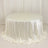 Shimmer Pearl White Premium Scuba Round Tablecloth Wrinkle Free Seamless Polyester Table
