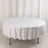 White Premium Scuba Round Tablecloth, Wrinkle Free Polyester Seamless Tablecloth - 90inch