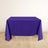 Purple Premium Scuba Square Tablecloth, Wrinkle Free Polyester Seamless Tablecloth 70inch