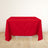 Red Premium Scuba Square Tablecloth, Wrinkle Free Polyester Seamless Tablecloth 70inch