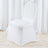 White Premium Spandex Stretch Fitted Banquet Chair Cover With Foot Pockets - 220 GSM