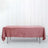 60 Inch x 102 Inch Rectangle Reusable Premium Seamless Dusty Rose Velvet Tablecloth 