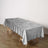60 Inch x 102 Inch Silver Seamless Linen Reusable Premium Velvet Rectangle Tablecloth 