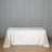 90inch x132inch Ivory Seamless Premium Velvet Rectangle Tablecloth, Reusable Linen