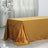 Gold Reusable Velvet Rectangle Premium Tablecloth Seamless Linen 90 Inch x 156 Inch 