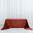 Terracotta (Rust) Seamless Premium Velvet Rectangle Tablecloth, Reusable Linen - 90x156inch