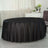 120inch Black Seamless Premium Velvet Round Tablecloth, Reusable Linen