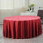 120inch Burgundy Seamless Premium Velvet Round Tablecloth, Reusable Linen