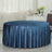 120inch Navy Blue Seamless Premium Velvet Round Tablecloth, Reusable Linen