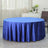 120inch Royal Blue Seamless Premium Velvet Round Tablecloth, Reusable Linen