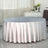 120inch Silver Seamless Premium Velvet Round Tablecloth, Reusable Linen