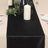 12 Inch x 108 Inch Black Premium Velvet Table Runner 