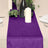 12 Inch x 108 Inch Sheen Finish Reusable Premium Seamless Purple Velvet Table Runner 