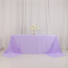 Lavender Lilac Premium Scuba Rectangular Tablecloth, Wrinkle Free Polyester Seamless Tablecloth