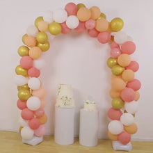 Set of 2 Free Bending White Balloon Arch Stand Kit, Half Arch Balloon Tower Columns Water Base