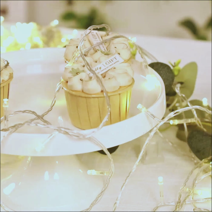 LED Curtain String Lights 10ft x 40ft – Warm White 1200 LED Plug-In Fairy Lights