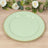 10-Pack Economy Plastic Charger Plates 13" Round Sage Green with Gold Beaded Rim - Stylish Dinner