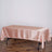 Dusty Rose Satin Rectangular Tablecloth 60 Inch x 102 Inch
