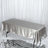 Rectangular Silver Smooth Satin Tablecloth 60 Inch x 102 Inch