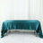 60x126 Inch Peacock Teal Satin Rectangular Tablecloth
