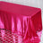 Rectangular Fuchsia Seamless Satin Tablecloth 90 Inch x 132 Inch  