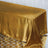 Rectangular Gold Seamless Satin Tablecloth 90 Inch x 132 Inch  
