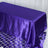 Rectangular Purple Seamless Satin Tablecloth 90 Inch x 132 Inch  