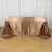 90x132inch Taupe Satin Seamless Rectangular Tablecloth