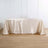 Satin 90 Inch x 156 Inch Rectangular Beige Tablecloth