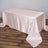Satin Rectangular Tablecloth In Blush Rose Gold 90 Inch x 156 Inch