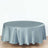 Round Dusty Blue Tablecloth 108 Inch Satin Material