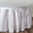 Round White Satin Tablecloth 108 Inch   