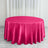 Round Fuchsia Satin Tablecloth 120 Inch   