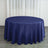 Round Navy Blue Satin Tablecloth 120 Inch   