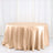Nude Satin Round Tablecloth 120 Inch