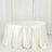 132 Inch Ivory Tablecloth Satin 