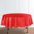 90 Inch Red Round Satin Tablecloth