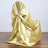 Champagne Universal Satin Chair Cover